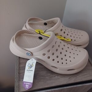 Joybees Tan Clog Slip On Water Shoes Sz 11